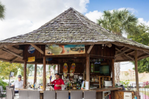 The poolside mini bar at the Maingate Resort located near Orlando, Florida